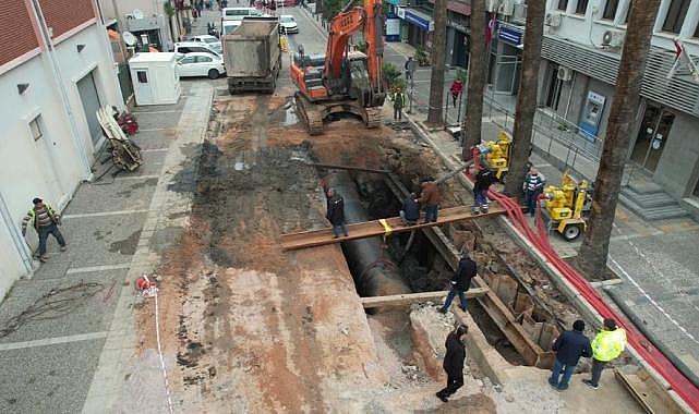 Şehit Fethibey Caddesi'ndeki altyapı sorunu da çözülüyor
