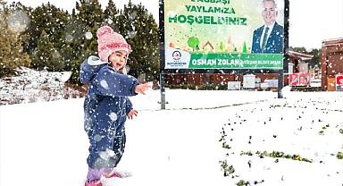 Bağbaşı Yaylası kışın bir başka güzel