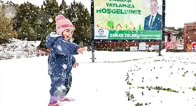 Bağbaşı Yaylası kışın bir başka güzel