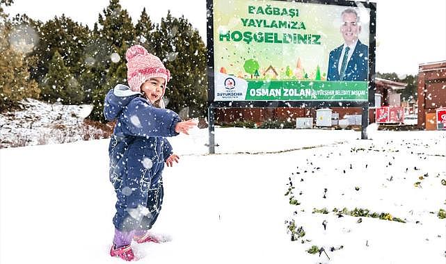 Bağbaşı Yaylası kışın bir başka güzel