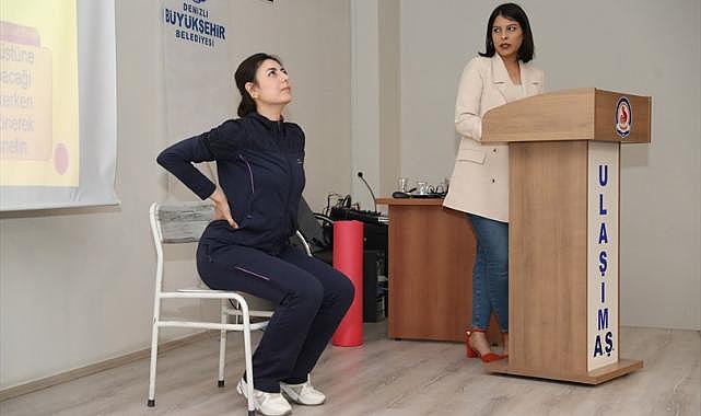 Büyükşehir Ulaşım AŞ şoförlerine “Omurga Sağlığı” eğitimi
