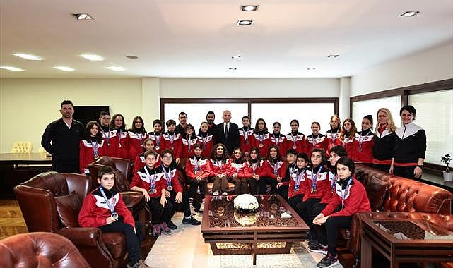 Madalya avcılarından Başkan Zolan’a ziyaret