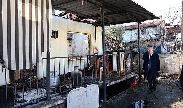 Yangının yaralarını Denizli Büyükşehir Belediyesi saracak