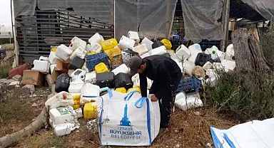 Zirai ambalaj atıklarını toplayan üreticiye gübre desteği