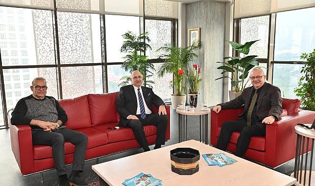 Başkan Ergün Sait Türek ve Arif Koşar’ı Konuk Etti