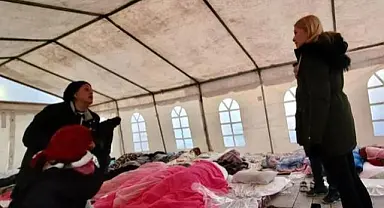 Başkan Şeniz Doğan Deprem Bölgesi Hatay'da