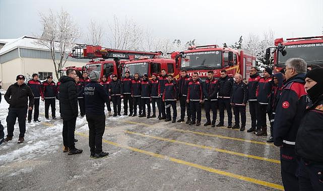 Denizli Büyükşehir Belediyesi, Ekipleri Deprem Bölgesine Doğru Yola Çıktı