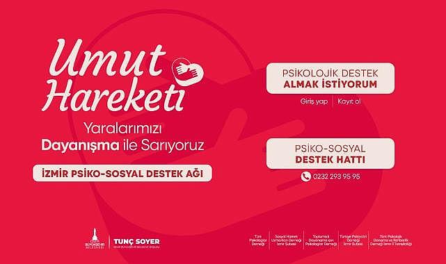 İzmir Büyükşehir Belediyesi'nden depremzedelere psiko-sosyal destek