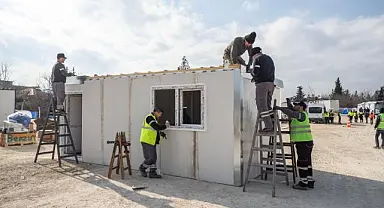 İzmir Büyükşehir, Kahramanmaraş’ta 232 konteynerli kent kuruyor