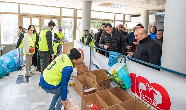 İzmir'de deprem dayanışması için 41 milyon lirayı aşan destek