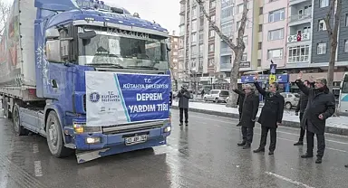 Kütahya Büyükşehir Belediyesi 16. Yardım Tırını Uğurladı