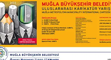 Muğla Büyükşehir Belediyesi 4.Uluslararası Karikatür Yarışma Başvuruları Başladı