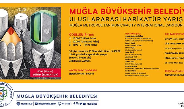 Muğla Büyükşehir Belediyesi 4.Uluslararası Karikatür Yarışma Başvuruları Başladı