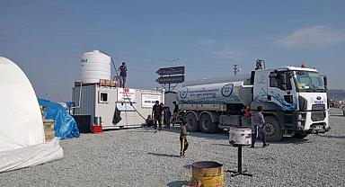 Muğla Büyükşehir Ekipleri Deprem Bölgesinde Altyapı Tamiratlarına Devam Ediyor