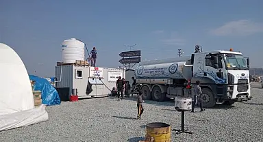 Muğla Büyükşehir Ekipleri Deprem Bölgesinde Altyapı Tamiratlarına Devam Ediyor