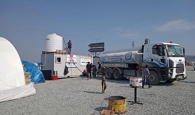 Muğla Büyükşehir Ekipleri Deprem Bölgesinde Altyapı Tamiratlarına Devam Ediyor
