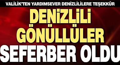 Seferber olan Denizlilileri Valilik'ten Teşekkür