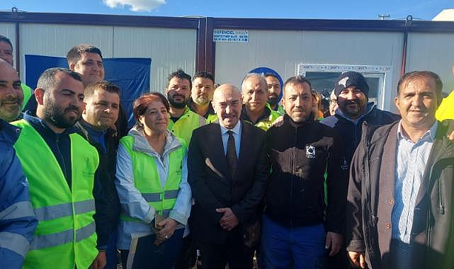 Başkan Soyer Adıyaman'da kurulan konteyner kenti ziyaret etti