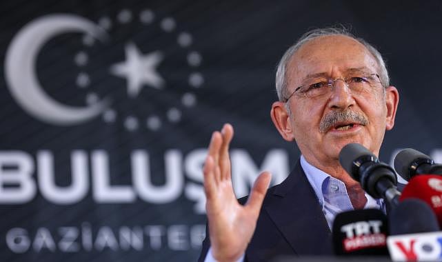 CHP Genel Başkanı ve Cumhurbaşkanı adayı Kemal Kılıçdaroğlu, Gaziantep'te ''Millet Buluşması''nda konuştu