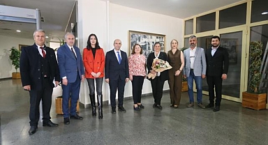Ege Bölgesi Sivas ve Erzincan Dernekleri Federasyonu'ndan Başkan Çerçioğlu'na nezaket ziyareti