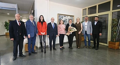 Ege Bölgesi Sivas ve Erzincan Dernekleri Federasyonu'ndan Başkan Çerçioğlu'na nezaket ziyareti