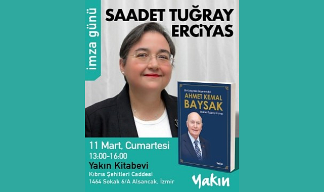 Gazeteci Saadet Erciyas'ın yeni kitabı: "Bir Karşıyaka Beyefendisi Ahmet Kemal Baysak"