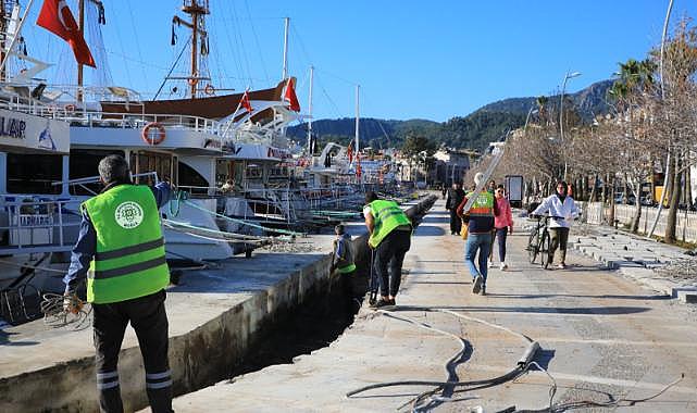 Marmaris Limanda Çalışmalar Devam Ediyor