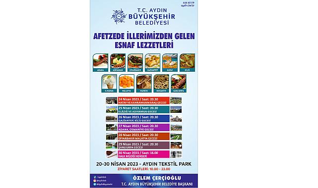 Aydın Büyükşehir Belediyesi, Afetzede İllerden Gelen Esnafla Dayanışma Etkinliği Düzenliyor