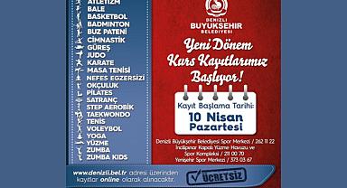 Denizli Büyükşehir Spor Kursları Başlıyor