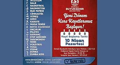 Denizli Büyükşehir Spor Kursları Başlıyor