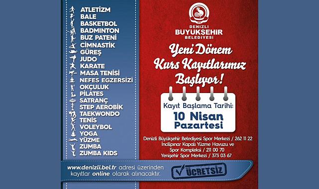 Denizli Büyükşehir Spor Kursları Başlıyor
