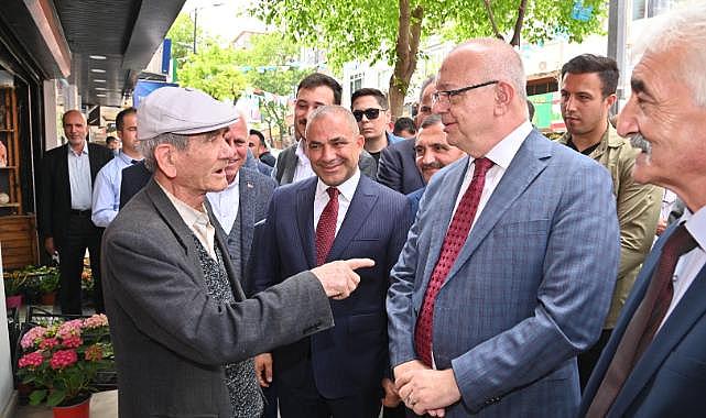 Başkan Ergün Soma'da Esnafları Ziyaret Etti