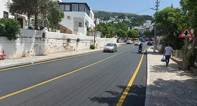 Bodrum Mümtaz Ataman Caddesinde Asfalt Çalışması Tamamlandı