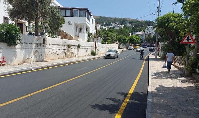 Bodrum Mümtaz Ataman Caddesinde Asfalt Çalışması Tamamlandı