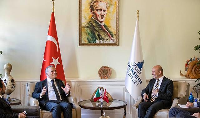 İtalya’nın Türkiye Büyükelçisi Giorgio Marrapodi Soyer’i ziyaret etti