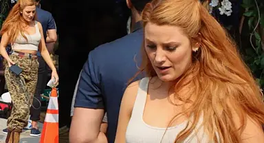 Kızıl saçlarını omuzlarına döktü: Dördüncü doğumdan üç ay sonra sete döndü