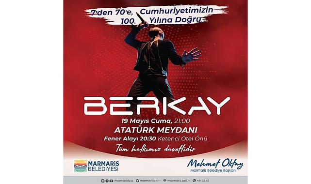 Marmaris&#039;te Berkay Sahne Alacak