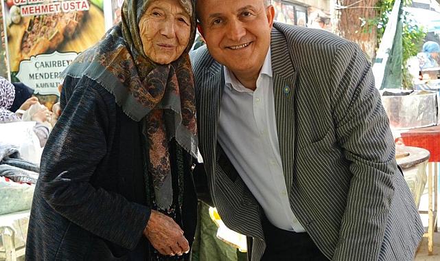 Menderes'in memleketinde İYİ Partili Karakaş'a sevgi seli