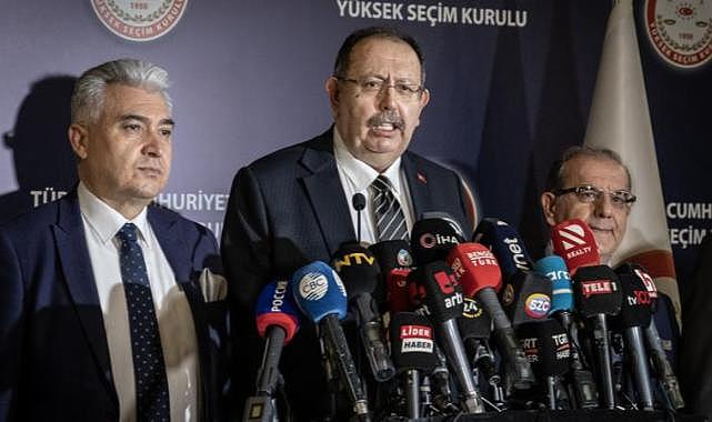 YSK Başkanı Yener verilerin yüzde 54'ü girildi