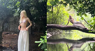 Aleyna Tilki'nin bikinili pozlarını gören herkes, zayıflığıyla ilgili yorum yaptı