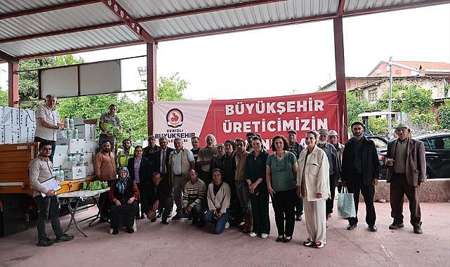 Çiftçinin yardımına Denizli koştu