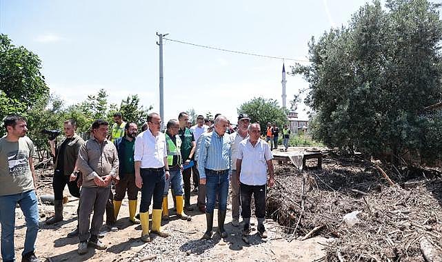 Denizli'nin sel bölgesinde hummalı çalışması sürüyor