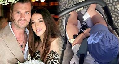 Kıvanç Tatlıtuğ ile Başak Dizer'in oğlu Kurt Efe ilk kez görüntülendi