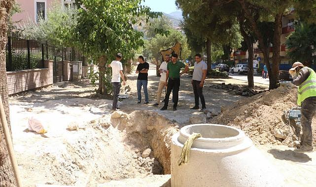 Atatürk Bulvarında Altyapı Çalışmaları Başladı