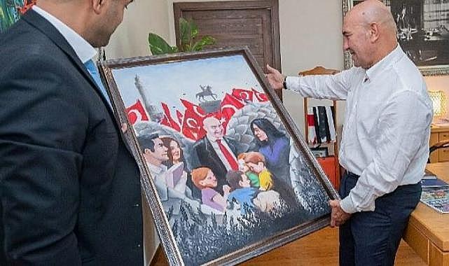 Başkan Soyer&#039;e teşekkür portresi