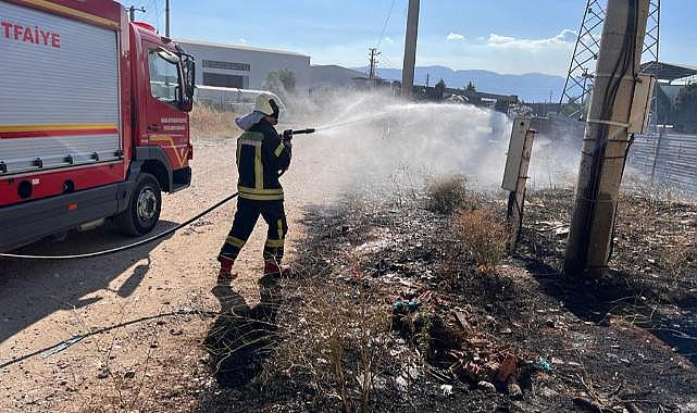Büyükşehir İtfaiyesinden Saruhanlı seferberliği