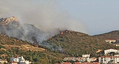 Datça'da Korkutan Orman Yangını