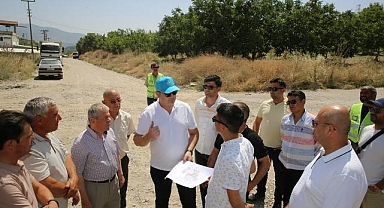 Demirci'de altyapının ardından üstyapı da başladı