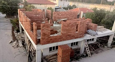 Denizli'de kaçak yapı yükseliyor