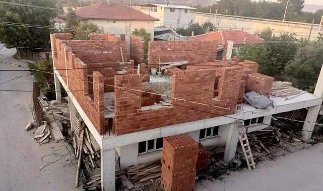 Denizli'de kaçak yapı yükseliyor